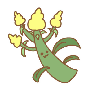 自然農キャラクター「背高泡立ち草さん」